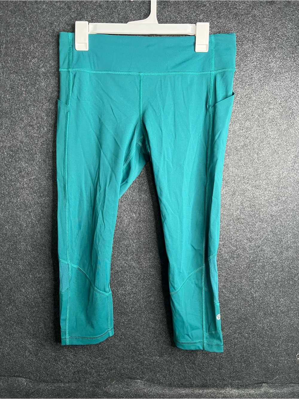 Lululemon Pace Rival Crop Full-On Luxtreme 22" Emerald Womens 10 Activewear Hike